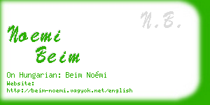 noemi beim business card
